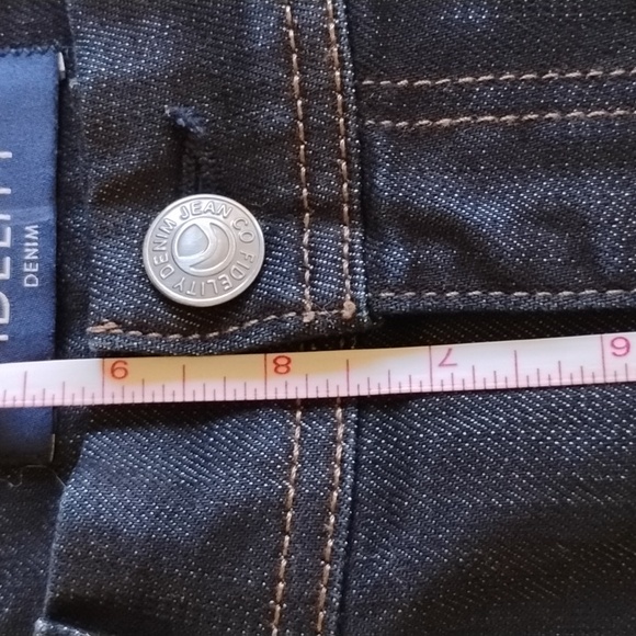 NWOT Fidelity Jimmy Slim Straight Jeans 31 Revolution Rinse - Picture 10 of 12